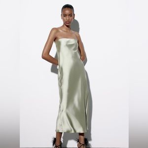 Zara Satin Effect Dress